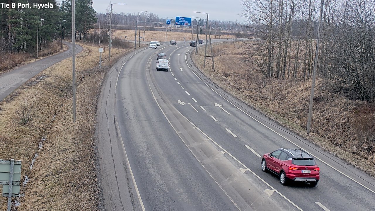 Kelikamerat Kuva Tie 8 Pori, Hyvelä, Pori, Satakunta