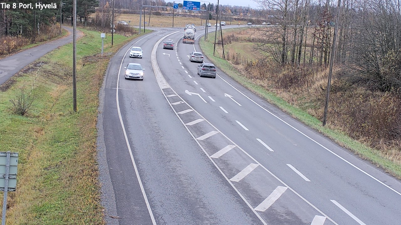 Kelikamerat Kuva Tie 8 Pori, Hyvelä, Pori, Satakunta