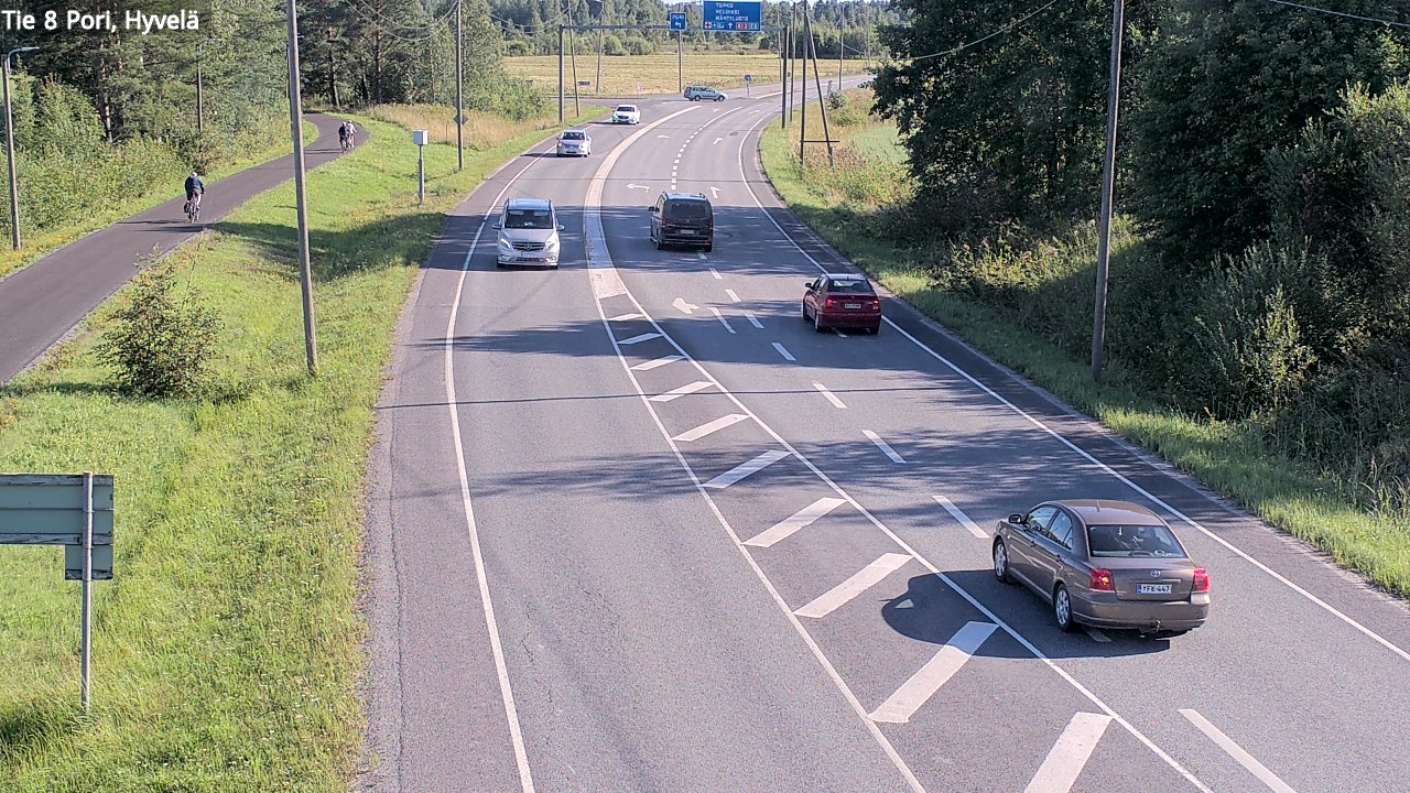 Kelikamerat Kuva Tie 8 Pori, Hyvelä, Pori, Satakunta