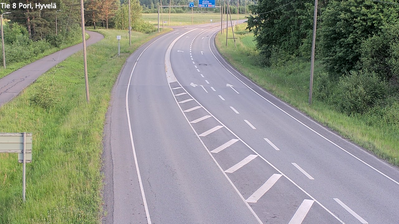 Kelikamerat Kuva Tie 8 Pori, Hyvelä, Pori, Satakunta