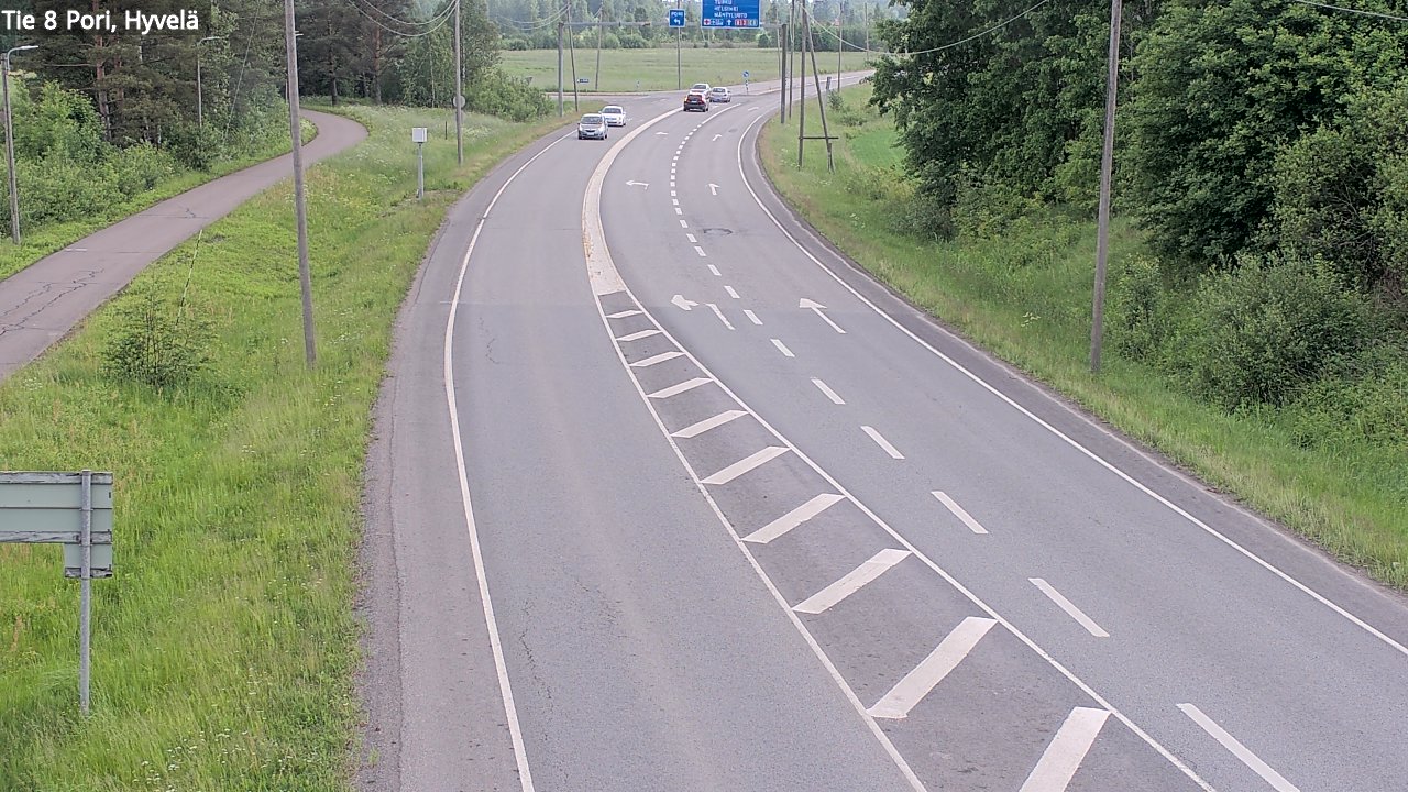 Kelikamerat Kuva Tie 8 Pori, Hyvelä, Pori, Satakunta