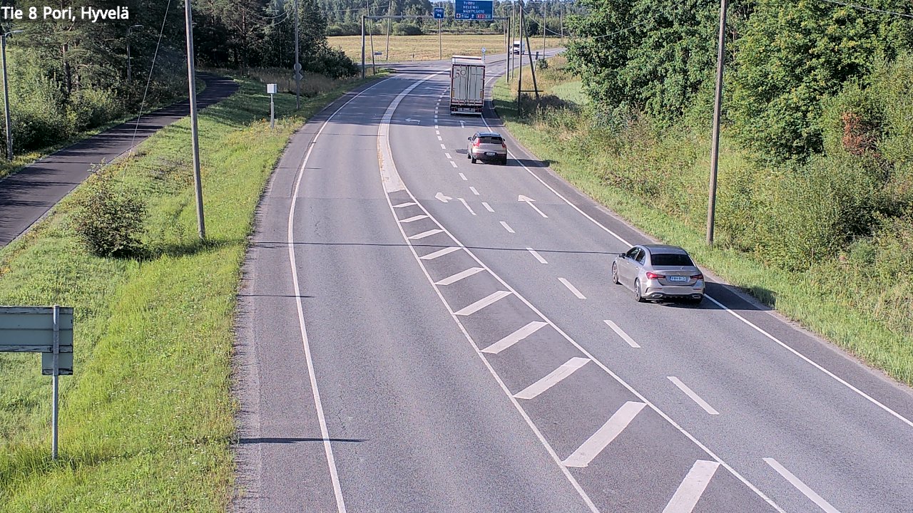 Kelikamerat Kuva Tie 8 Pori, Hyvelä, Pori, Satakunta