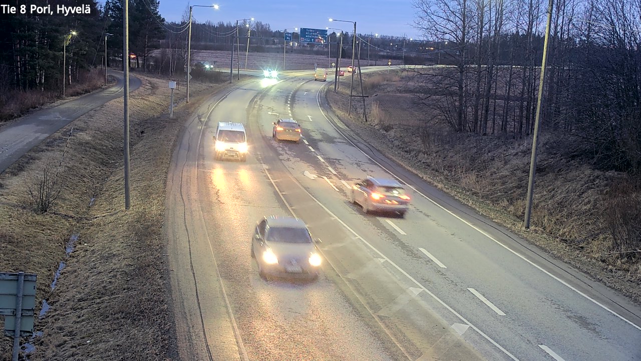 Kelikamerat Kuva Tie 8 Pori, Hyvelä, Pori, Satakunta