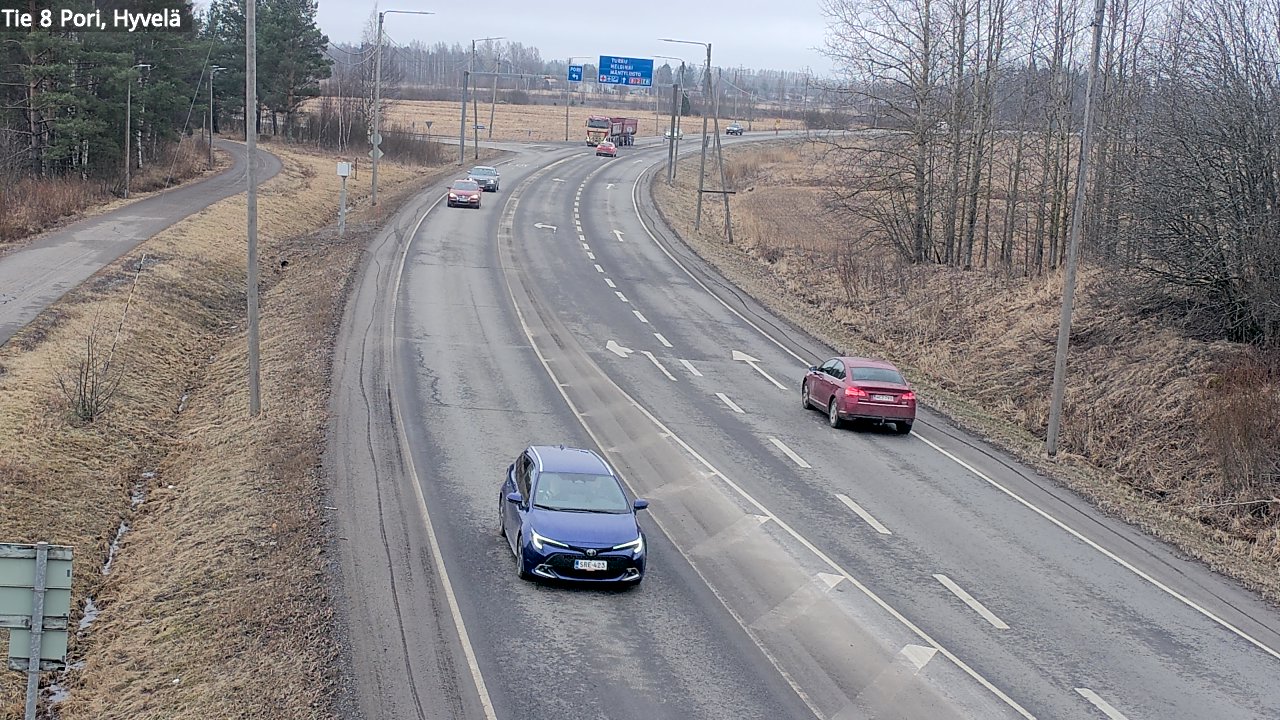Weather Camera Image Road 8 Pori, Hyvelä, Pori, Satakunta
