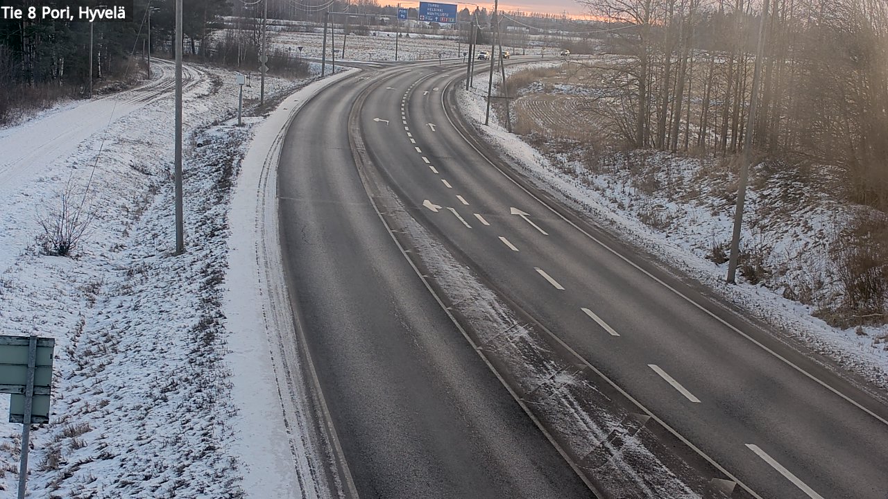 Kelikamerat Kuva Tie 8 Pori, Hyvelä, Pori, Satakunta
