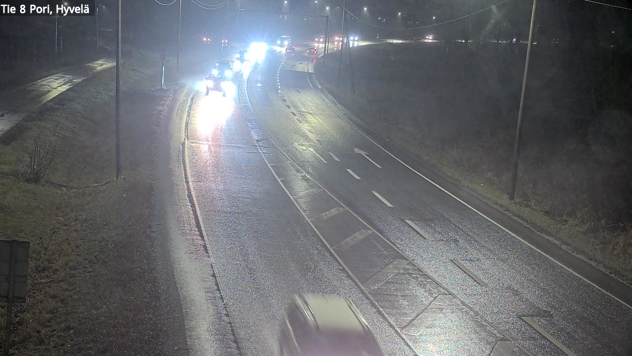 Weather Camera Image Road 8 Pori, Hyvelä, Pori, Satakunta