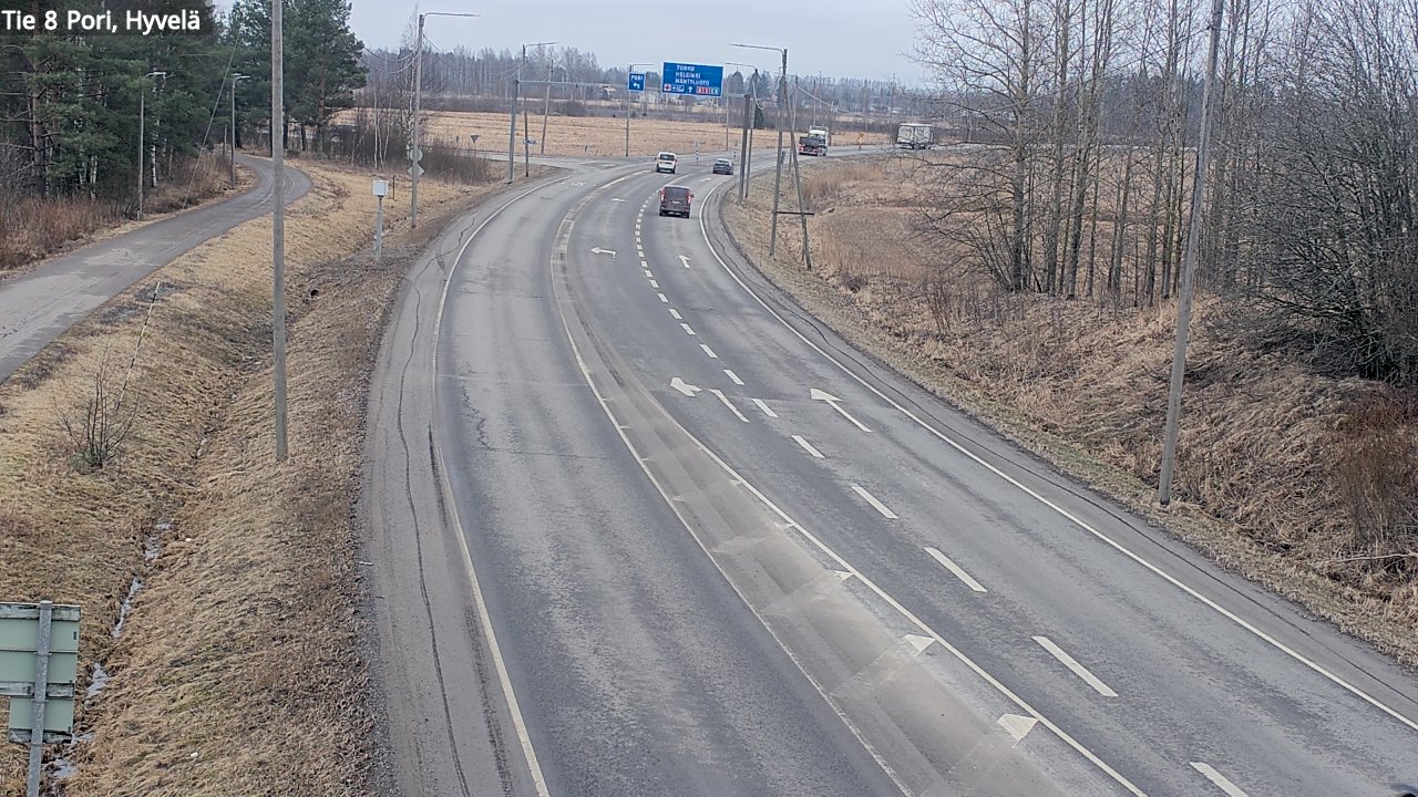 Weather Camera Image Road 8 Pori, Hyvelä, Pori, Satakunta