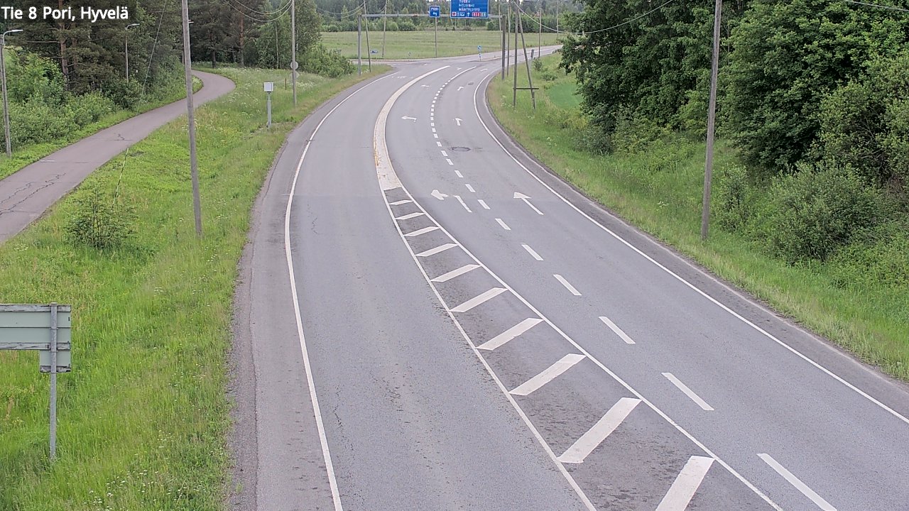 Kelikamerat Kuva Tie 8 Pori, Hyvelä, Pori, Satakunta
