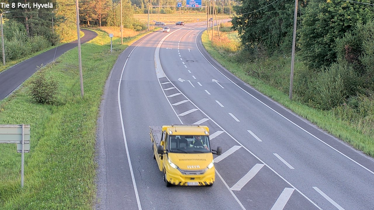 Kelikamerat Kuva Tie 8 Pori, Hyvelä, Pori, Satakunta
