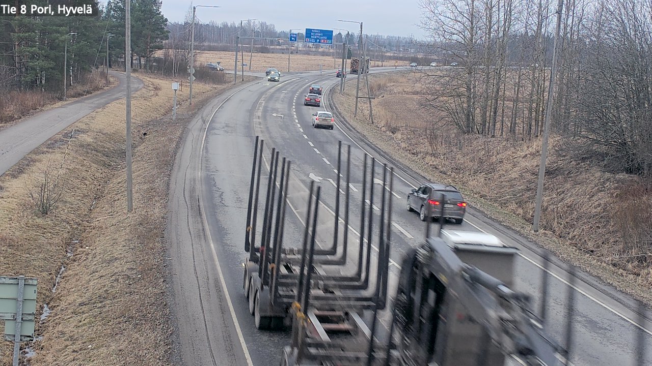 Weather Camera Image Road 8 Pori, Hyvelä, Pori, Satakunta