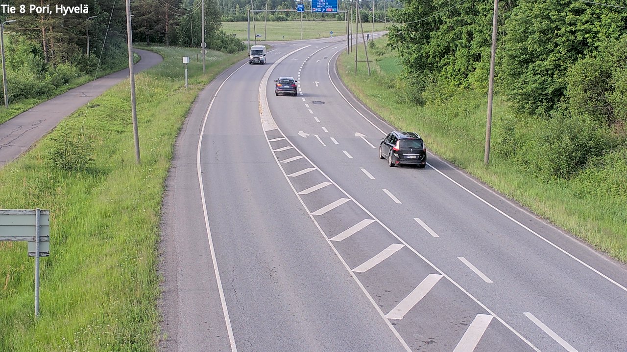Kelikamerat Kuva Tie 8 Pori, Hyvelä, Pori, Satakunta