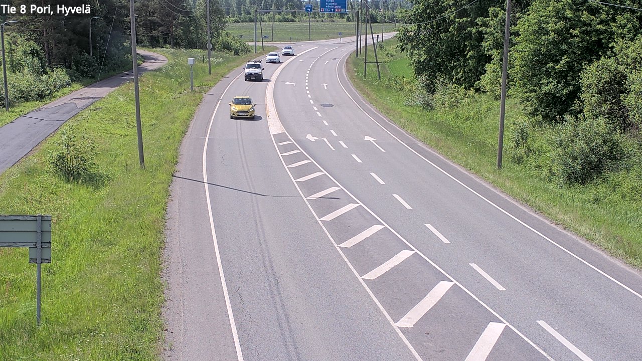 Kelikamerat Kuva Tie 8 Pori, Hyvelä, Pori, Satakunta