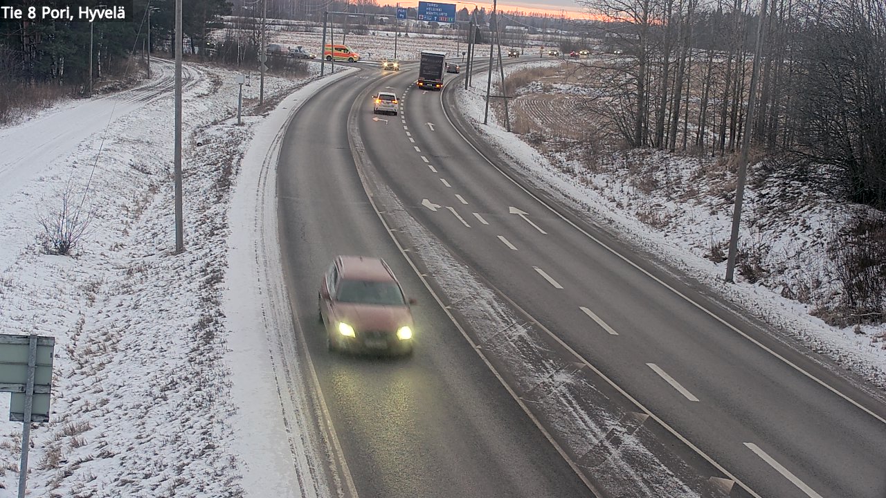 Kelikamerat Kuva Tie 8 Pori, Hyvelä, Pori, Satakunta