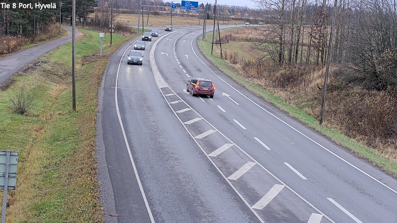 Kelikamerat Kuva Tie 8 Pori, Hyvelä, Pori, Satakunta