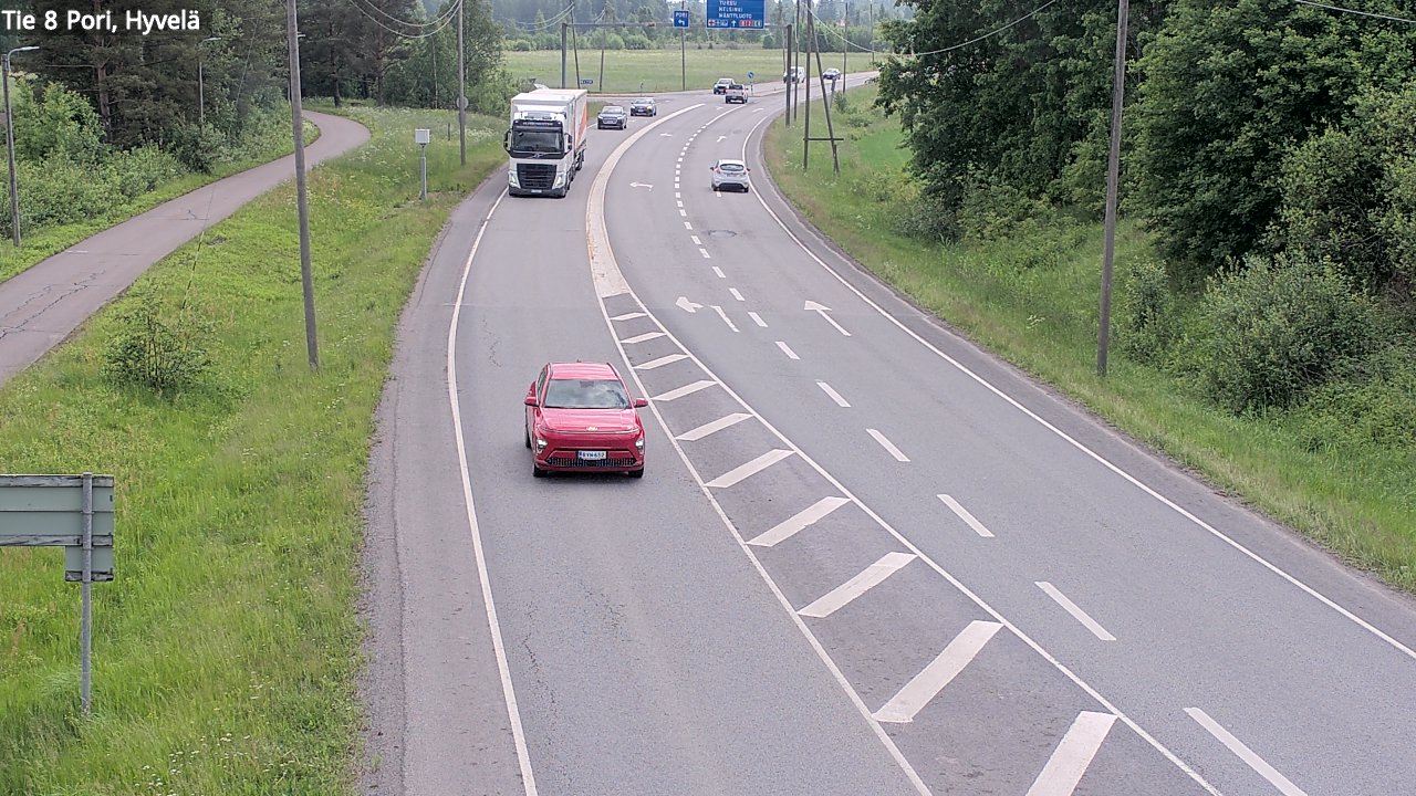 Kelikamerat Kuva Tie 8 Pori, Hyvelä, Pori, Satakunta