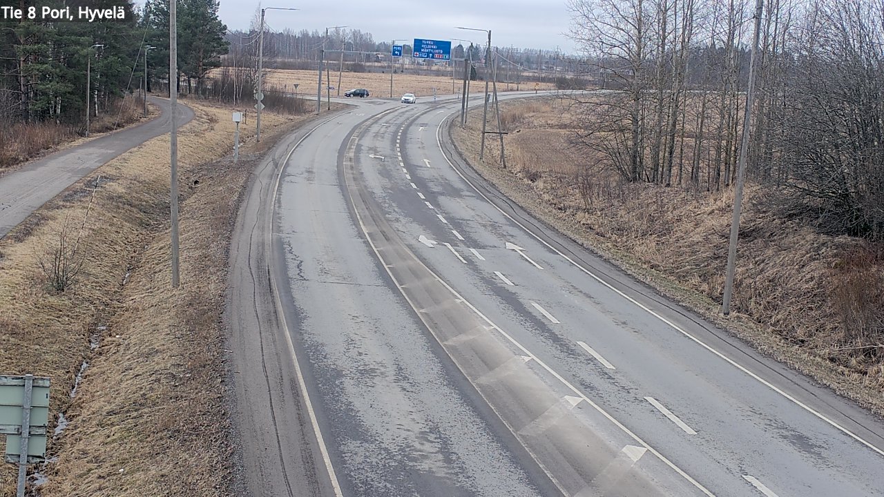 Weather Camera Image Road 8 Pori, Hyvelä, Pori, Satakunta