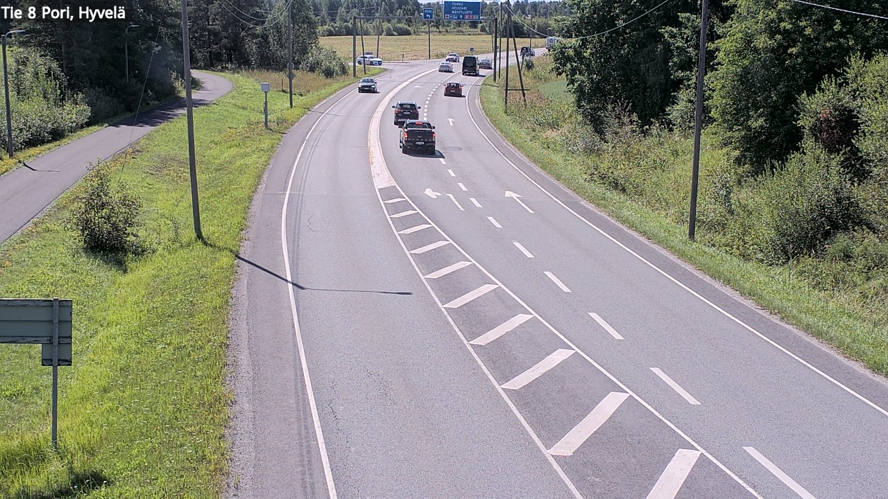 Kelikamerat Kuva Tie 8 Pori, Hyvelä, Pori, Satakunta