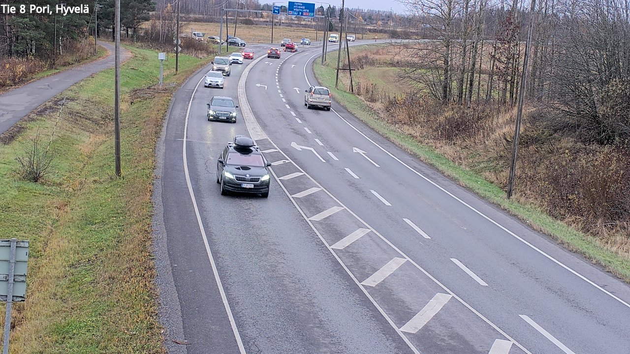 Kelikamerat Kuva Tie 8 Pori, Hyvelä, Pori, Satakunta