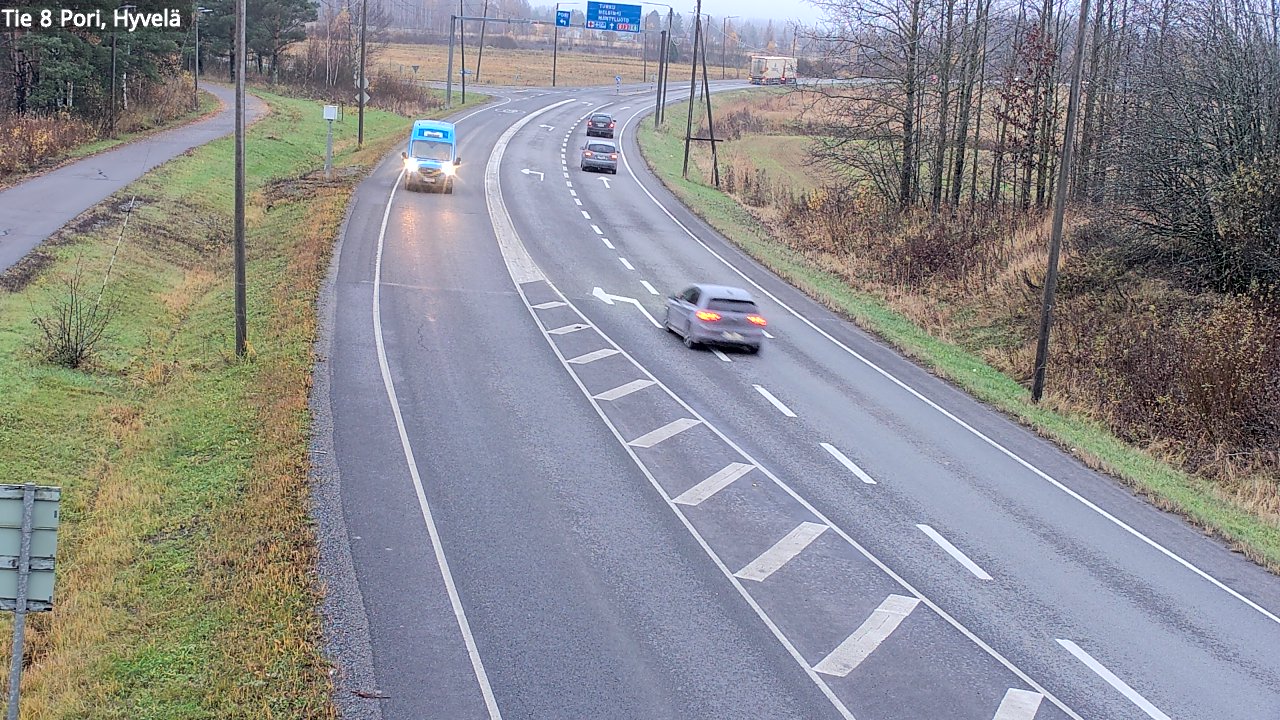 Kelikamerat Kuva Tie 8 Pori, Hyvelä, Pori, Satakunta