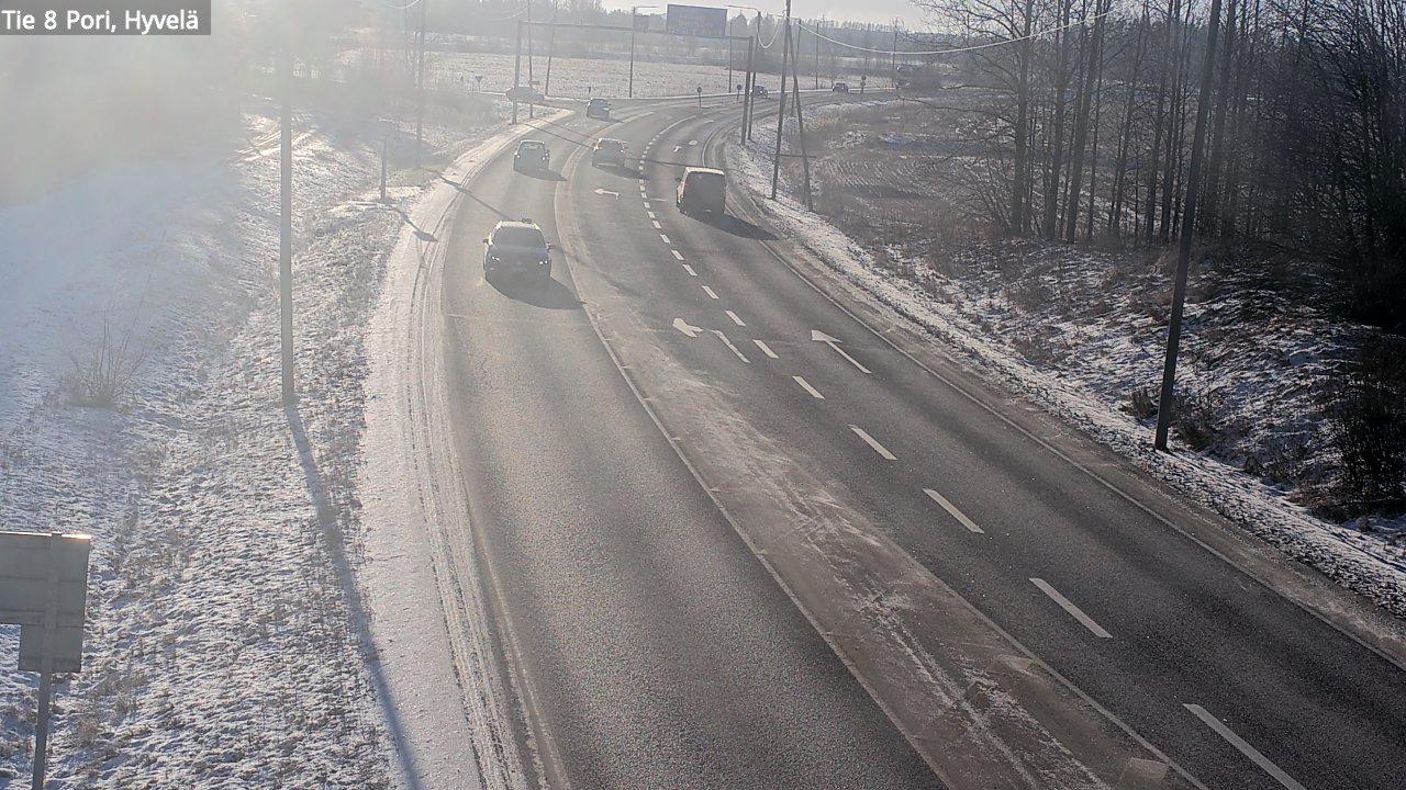 Kelikamerat Kuva Tie 8 Pori, Hyvelä, Pori, Satakunta