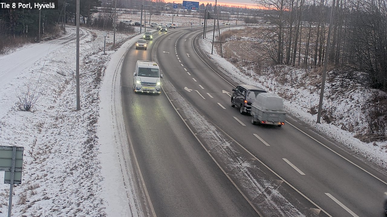 Kelikamerat Kuva Tie 8 Pori, Hyvelä, Pori, Satakunta