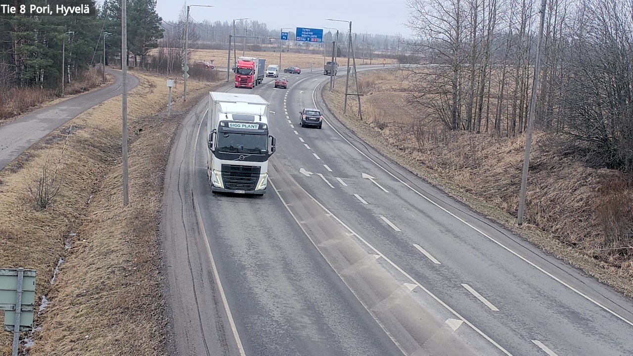 Weather Camera Image Road 8 Pori, Hyvelä, Pori, Satakunta