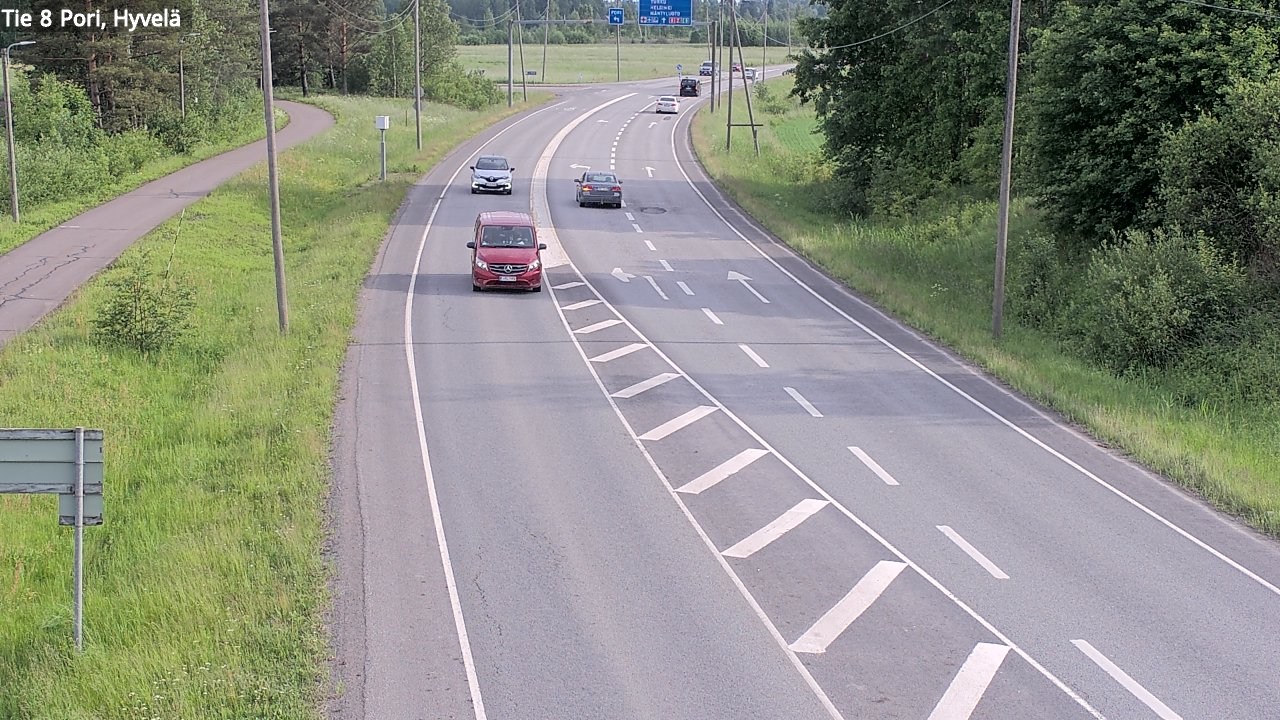 Kelikamerat Kuva Tie 8 Pori, Hyvelä, Pori, Satakunta