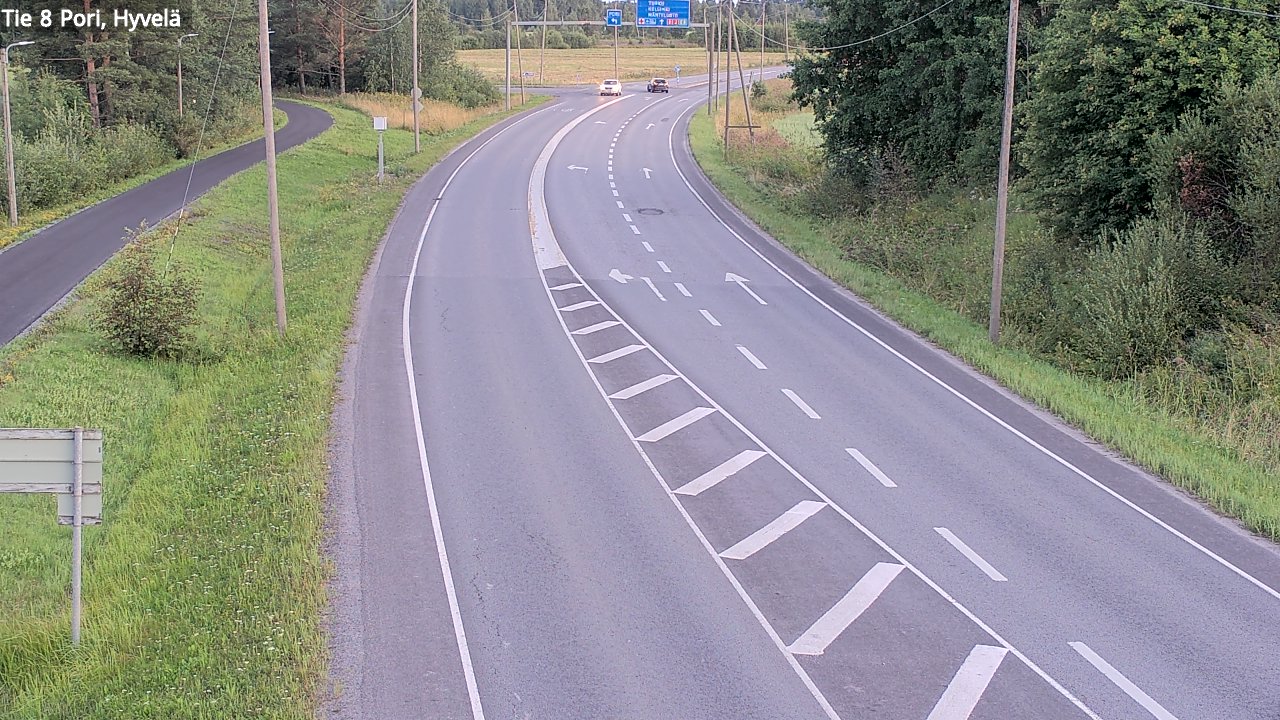Kelikamerat Kuva Tie 8 Pori, Hyvelä, Pori, Satakunta