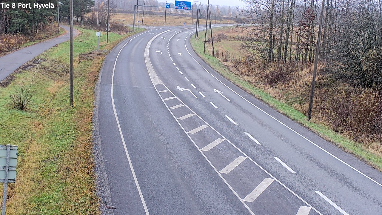 Kelikamerat Kuva Tie 8 Pori, Hyvelä, Pori, Satakunta