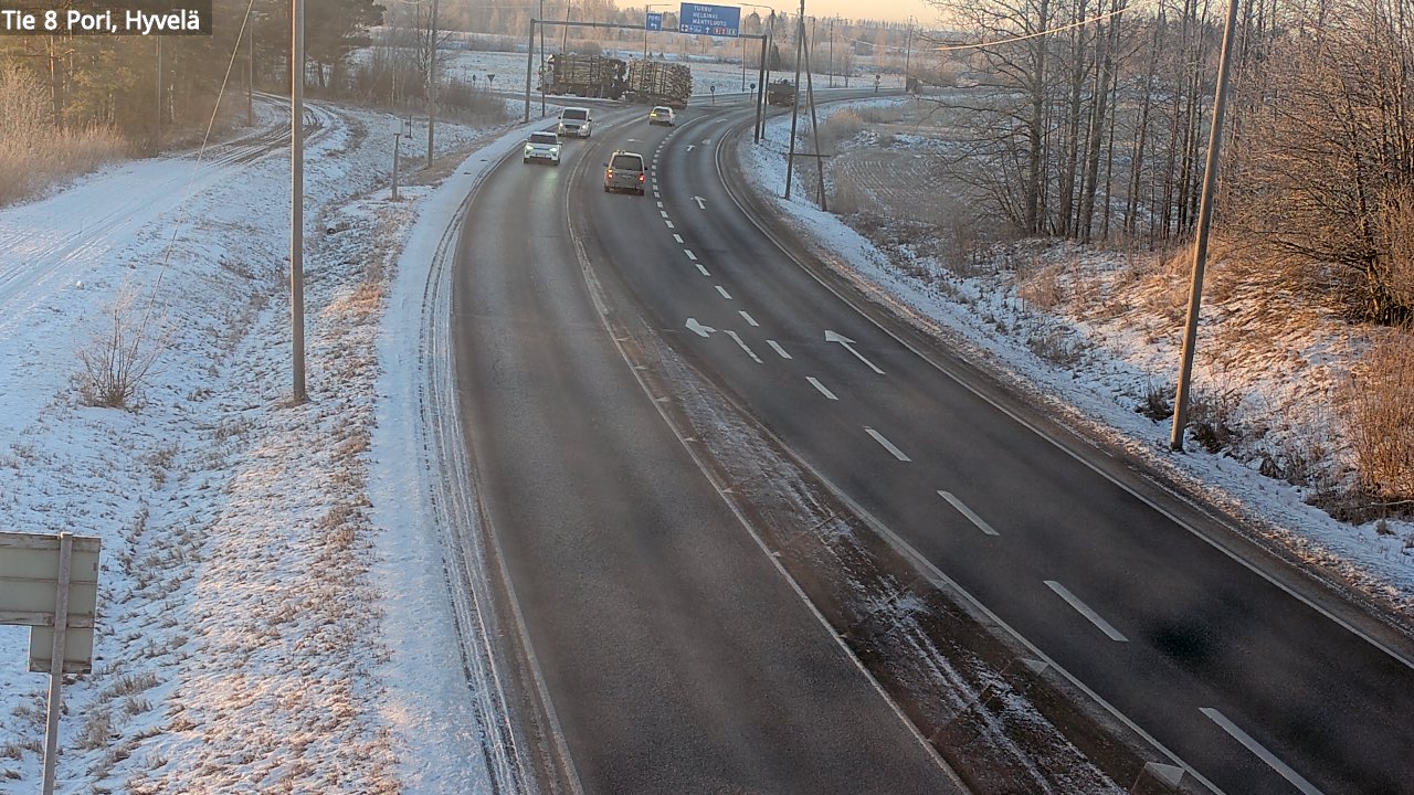 Kelikamerat Kuva Tie 8 Pori, Hyvelä, Pori, Satakunta