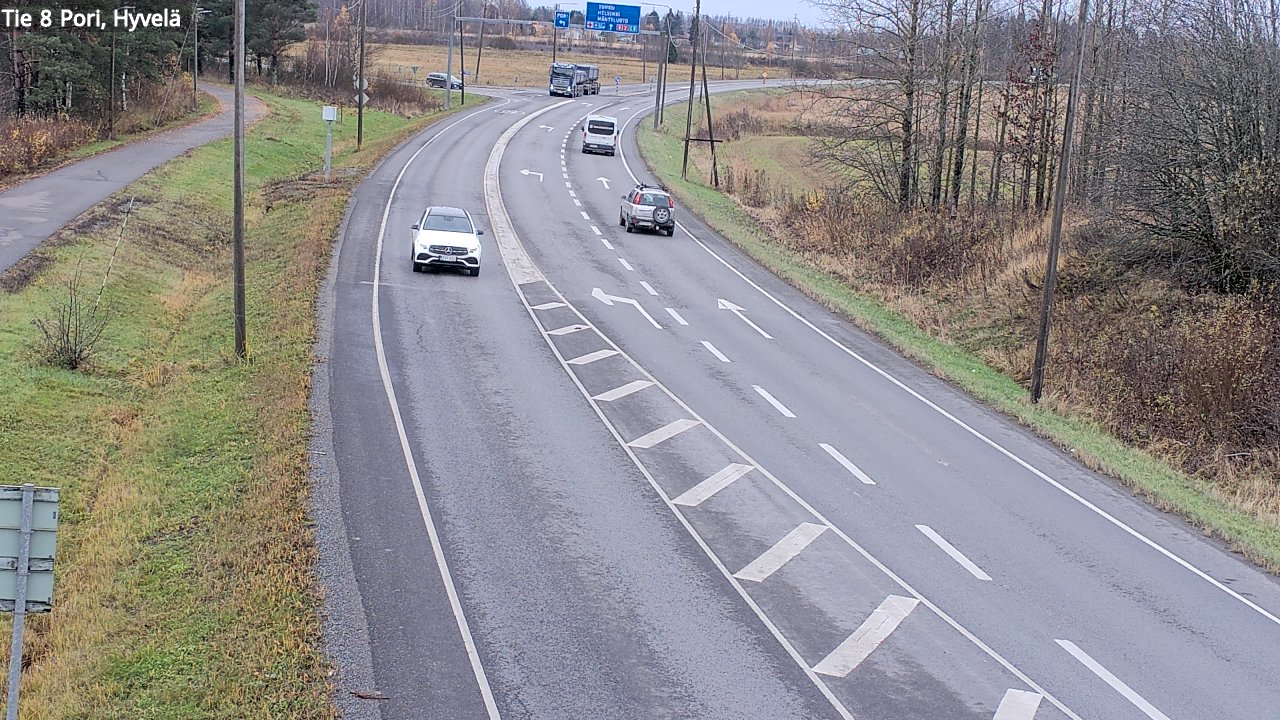 Kelikamerat Kuva Tie 8 Pori, Hyvelä, Pori, Satakunta