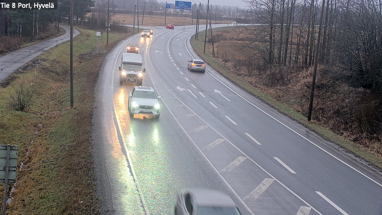 Weather Camera Image Road 8 Pori, Hyvelä, Pori, Satakunta