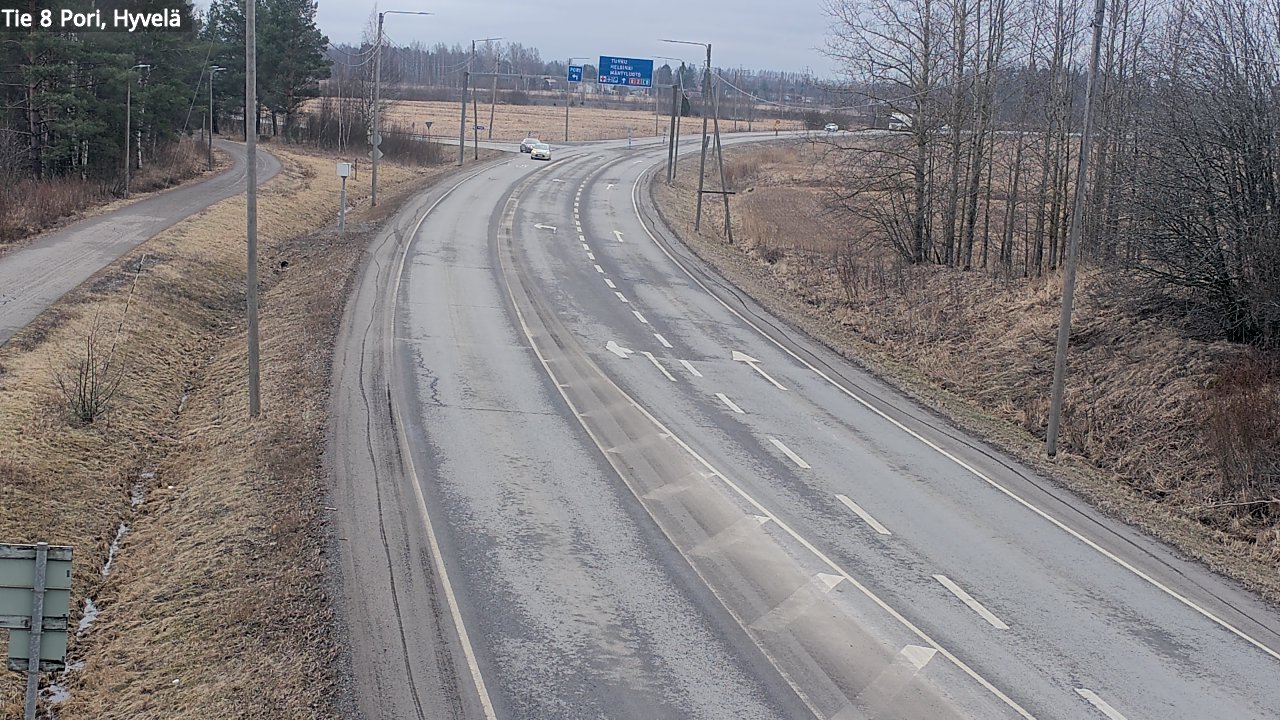 Weather Camera Image Road 8 Pori, Hyvelä, Pori, Satakunta