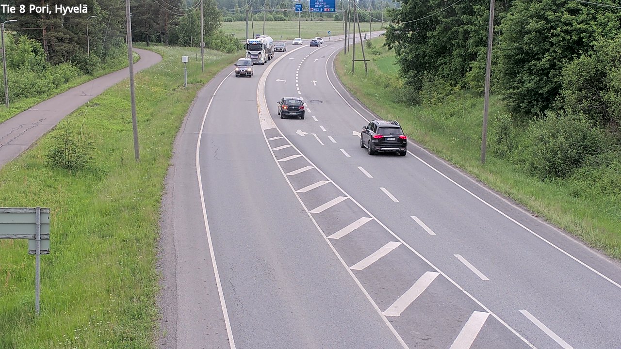 Kelikamerat Kuva Tie 8 Pori, Hyvelä, Pori, Satakunta