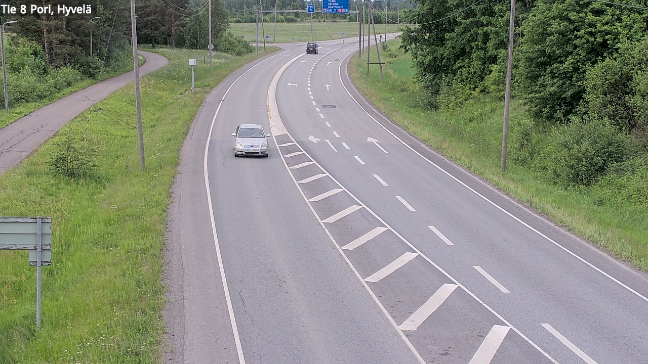 Kelikamerat Kuva Tie 8 Pori, Hyvelä, Pori, Satakunta