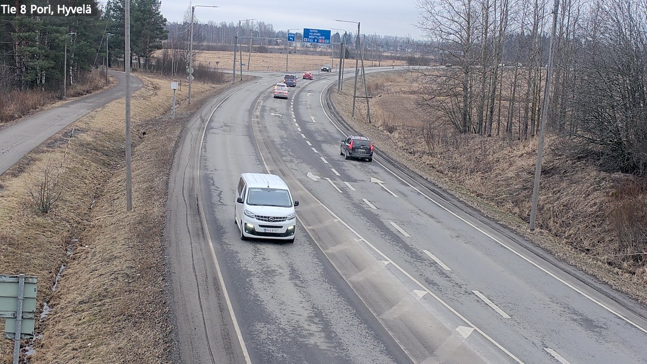 Weather Camera Image Road 8 Pori, Hyvelä, Pori, Satakunta