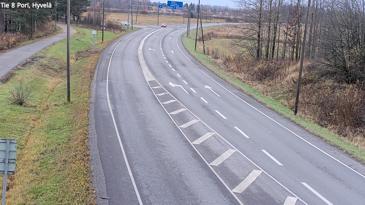 Kelikamerat Kuva Tie 8 Pori, Hyvelä, Pori, Satakunta