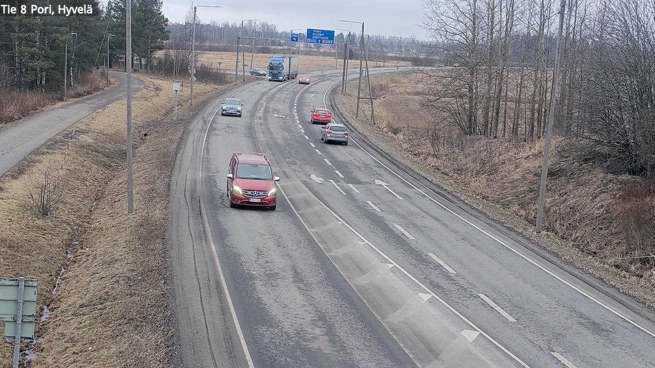 Weather Camera Image Road 8 Pori, Hyvelä, Pori, Satakunta