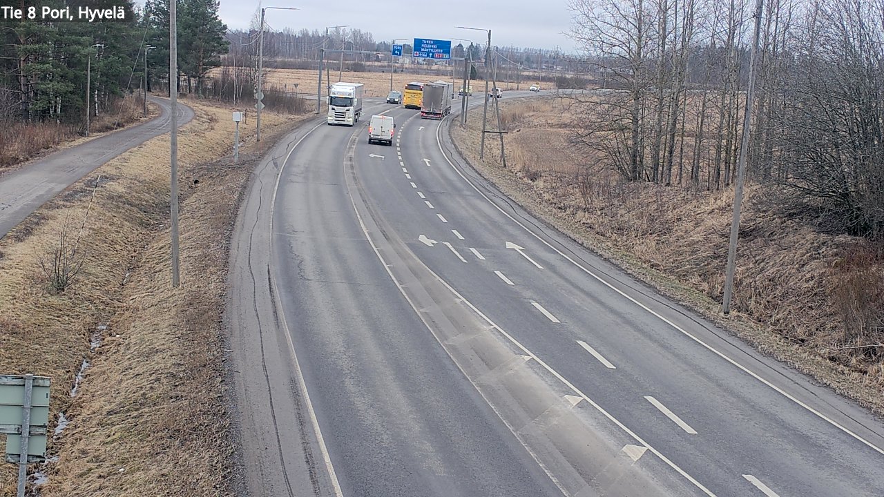 Kelikamerat Kuva Tie 8 Pori, Hyvelä, Pori, Satakunta