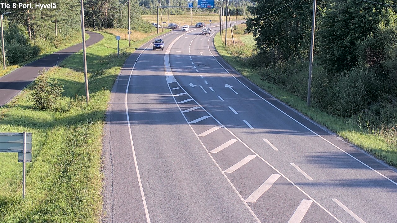 Kelikamerat Kuva Tie 8 Pori, Hyvelä, Pori, Satakunta