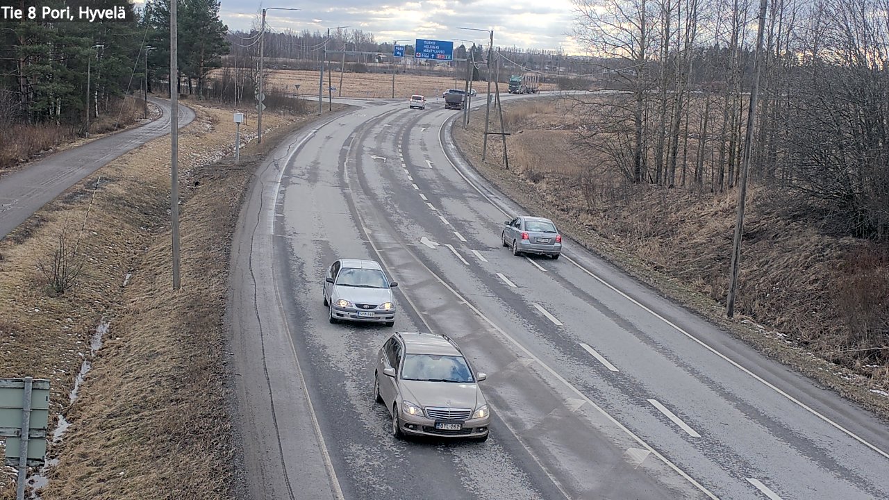 Kelikamerat Kuva Tie 8 Pori, Hyvelä, Pori, Satakunta