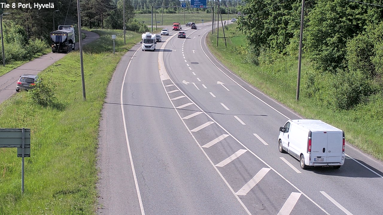 Kelikamerat Kuva Tie 8 Pori, Hyvelä, Pori, Satakunta