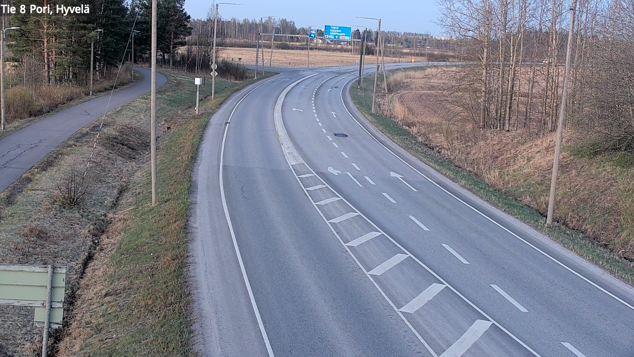 Kelikamerat Kuva Tie 8 Pori, Hyvelä, Pori, Satakunta