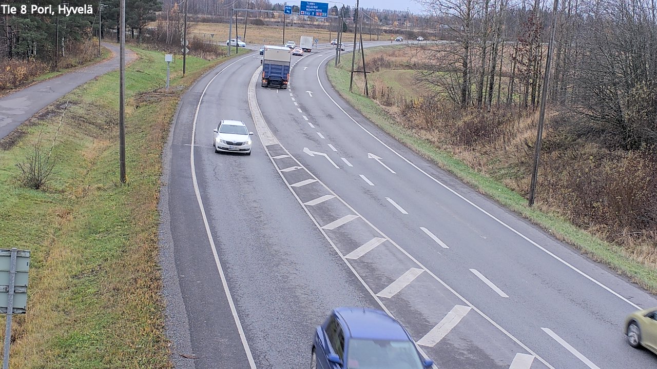Kelikamerat Kuva Tie 8 Pori, Hyvelä, Pori, Satakunta