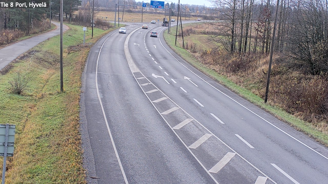 Kelikamerat Kuva Tie 8 Pori, Hyvelä, Pori, Satakunta