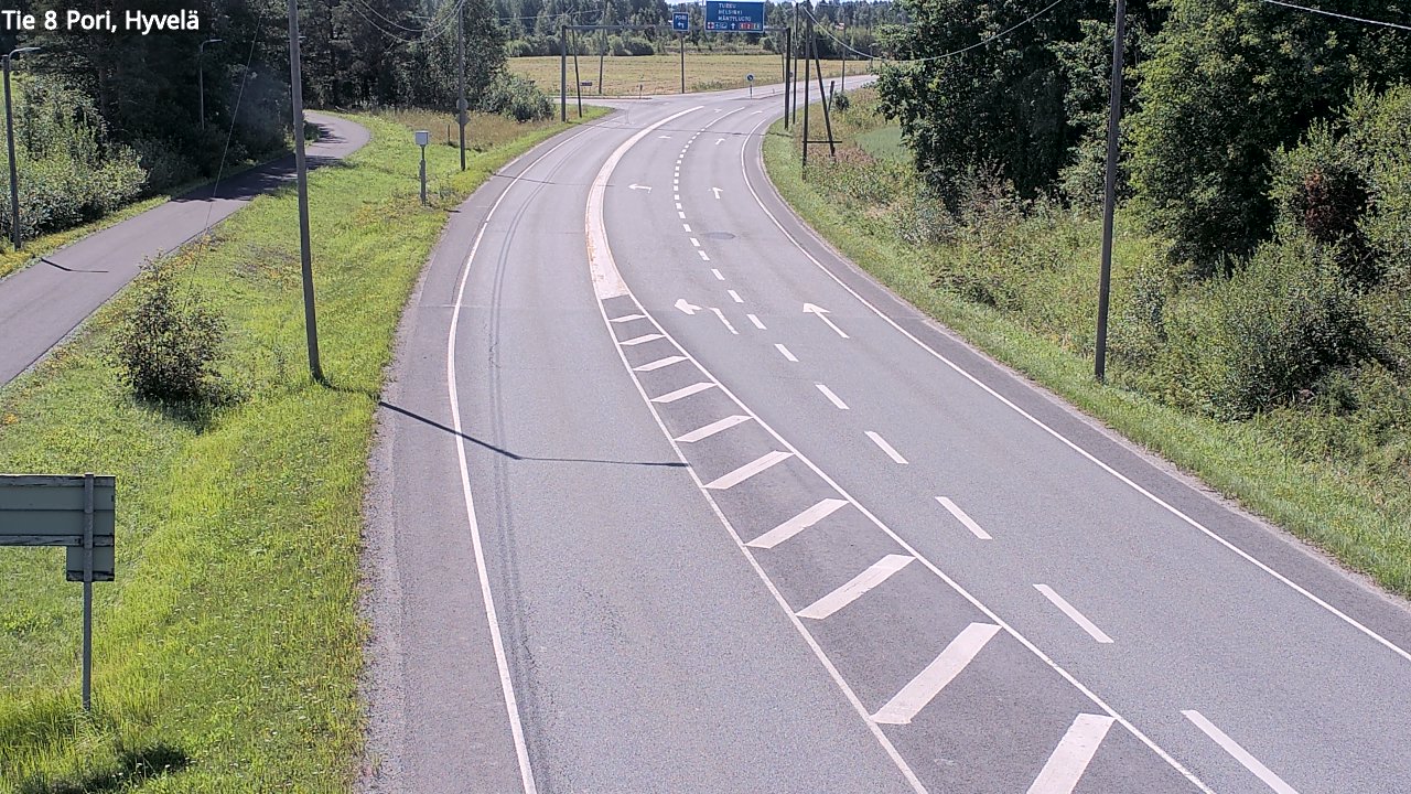 Kelikamerat Kuva Tie 8 Pori, Hyvelä, Pori, Satakunta