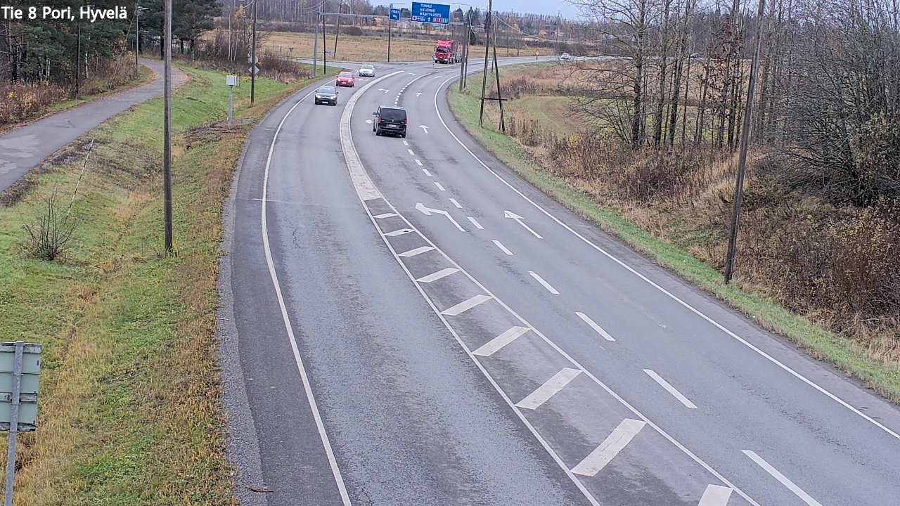 Kelikamerat Kuva Tie 8 Pori, Hyvelä, Pori, Satakunta