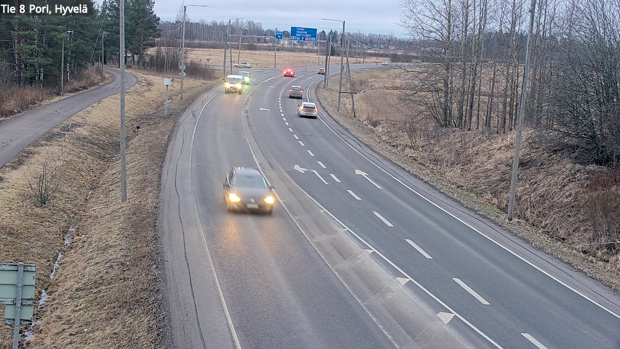 Kelikamerat Kuva Tie 8 Pori, Hyvelä, Pori, Satakunta