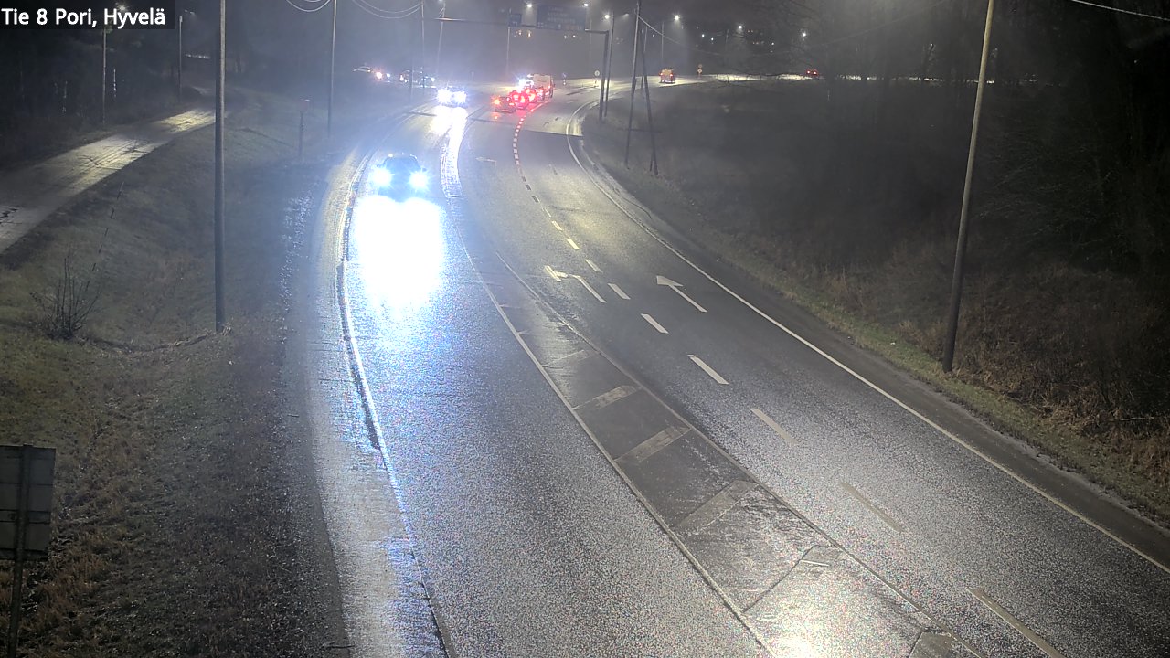 Weather Camera Image Road 8 Pori, Hyvelä, Pori, Satakunta