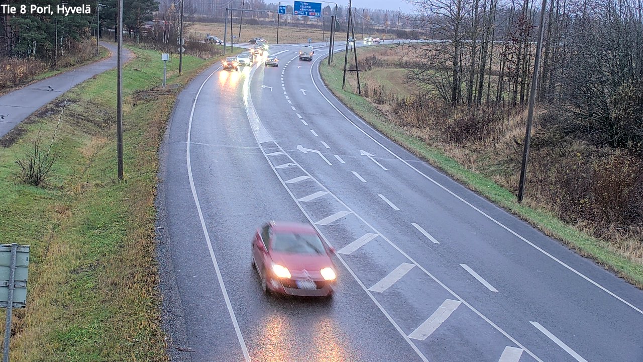 Kelikamerat Kuva Tie 8 Pori, Hyvelä, Pori, Satakunta